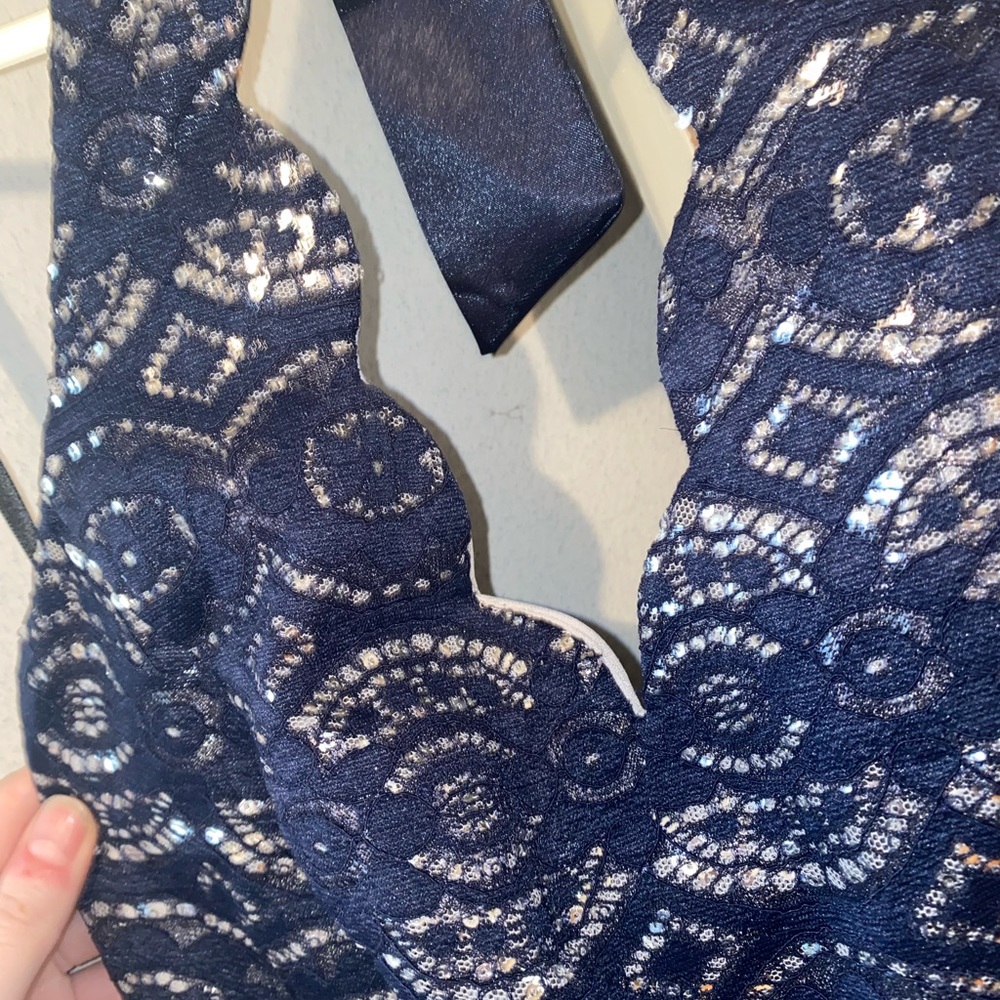 Navy Blue Homecoming Dress